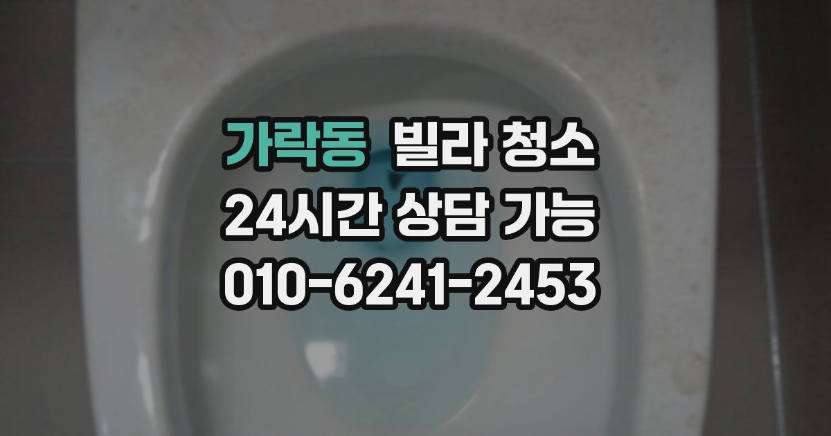 가락동 빌라 청소