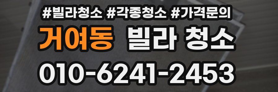 거여동 빌라 청소