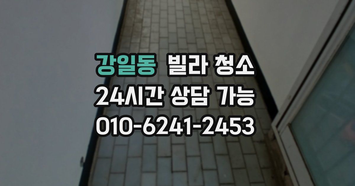 강일동 빌라 청소