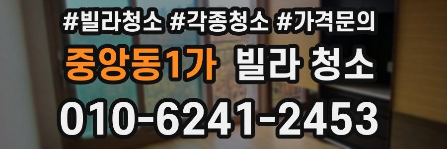 중앙동1가 빌라 청소