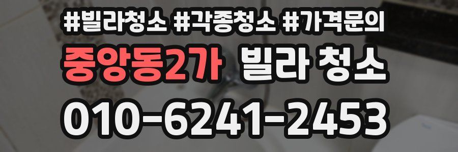 중앙동2가 빌라 청소