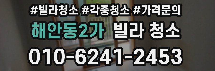 해안동2가 빌라 청소