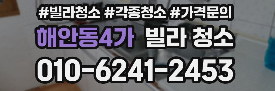 해안동4가 빌라 청소