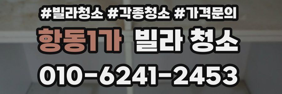 항동1가 빌라 청소