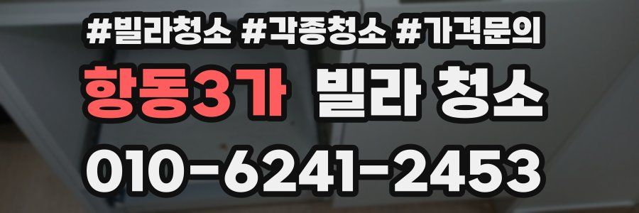 항동3가 빌라 청소