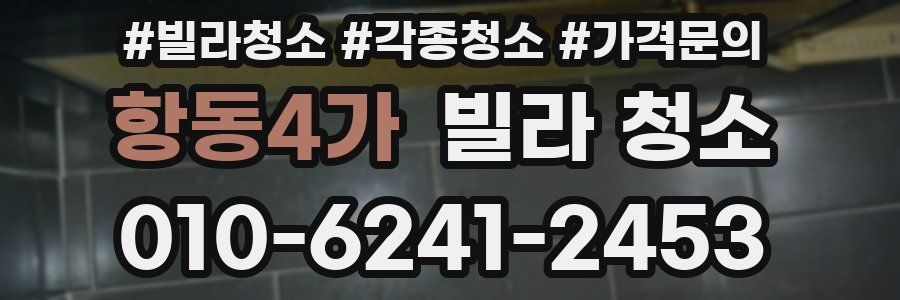 항동4가 빌라 청소