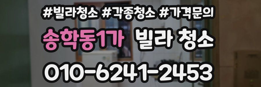 송학동1가 빌라 청소