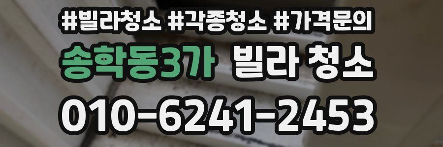 송학동3가 빌라 청소