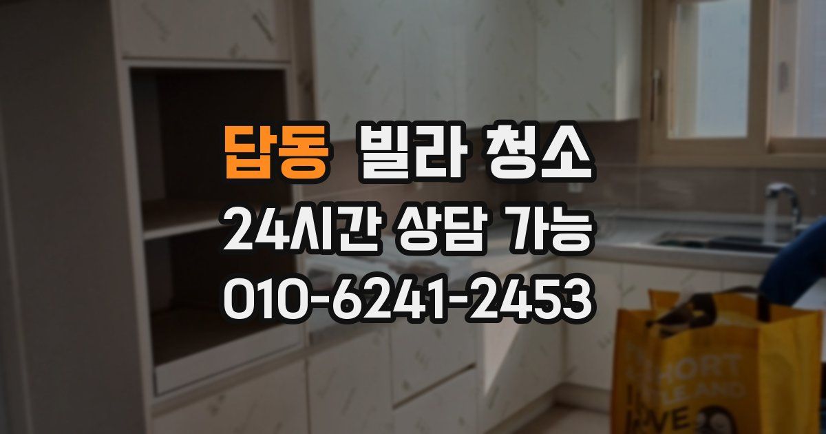 답동 빌라 청소