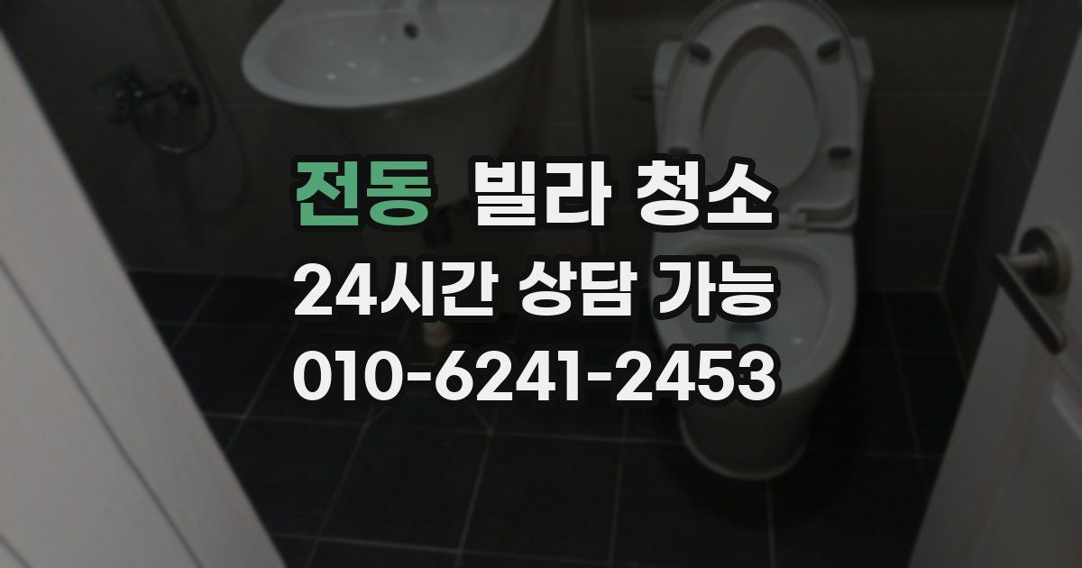 전동 빌라 청소