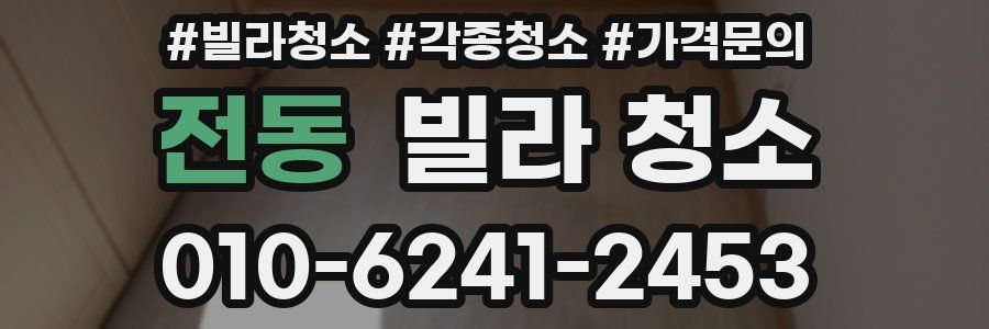 전동 빌라 청소