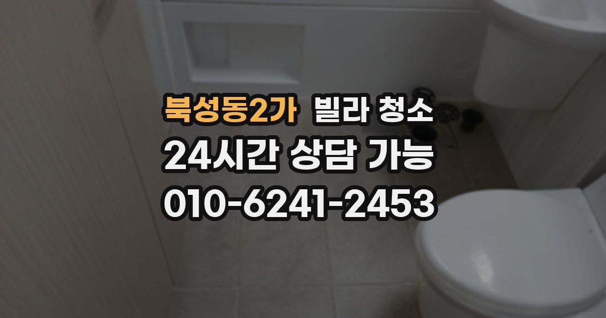 북성동2가 빌라 청소