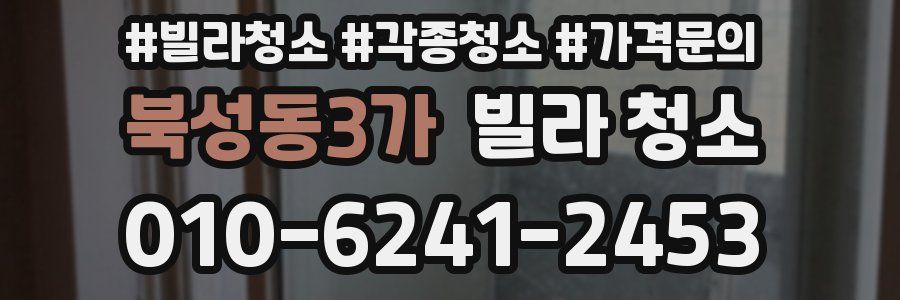 북성동3가 빌라 청소