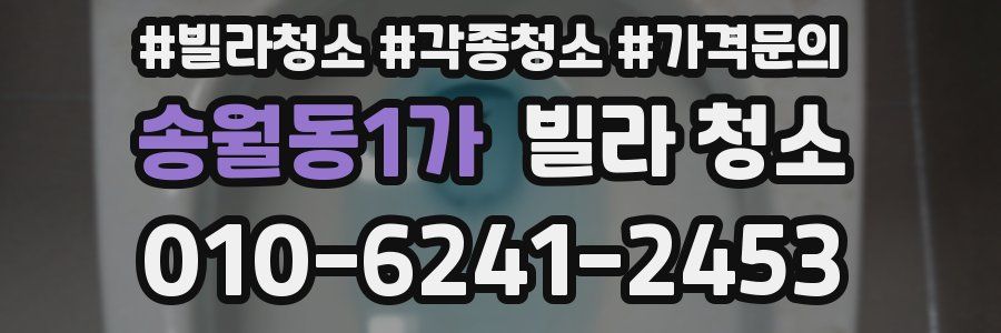 송월동1가 빌라 청소