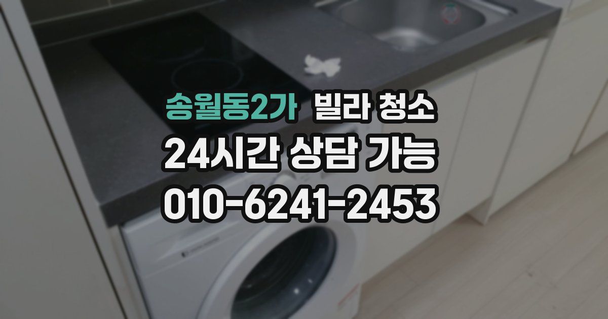 송월동2가 빌라 청소