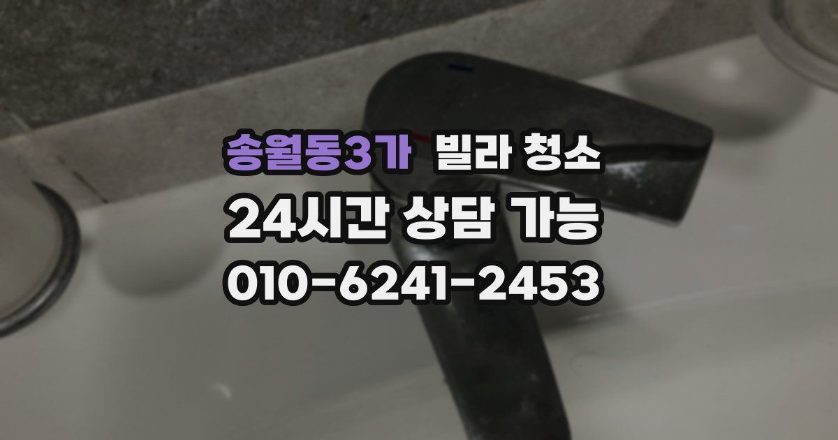 송월동3가 빌라 청소