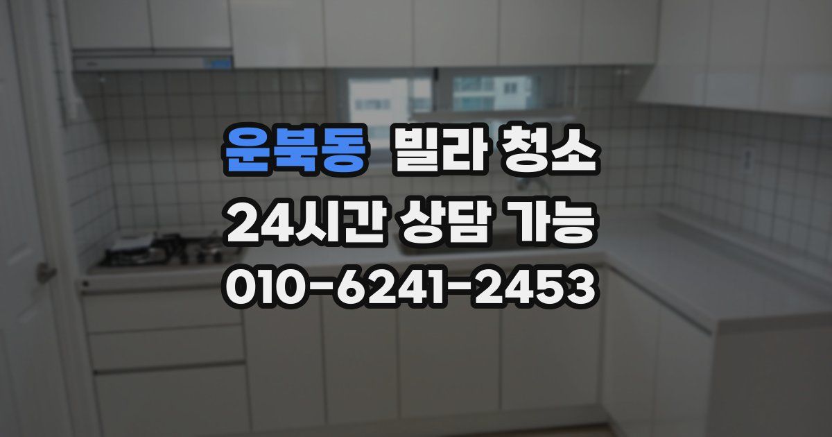 운북동 빌라 청소