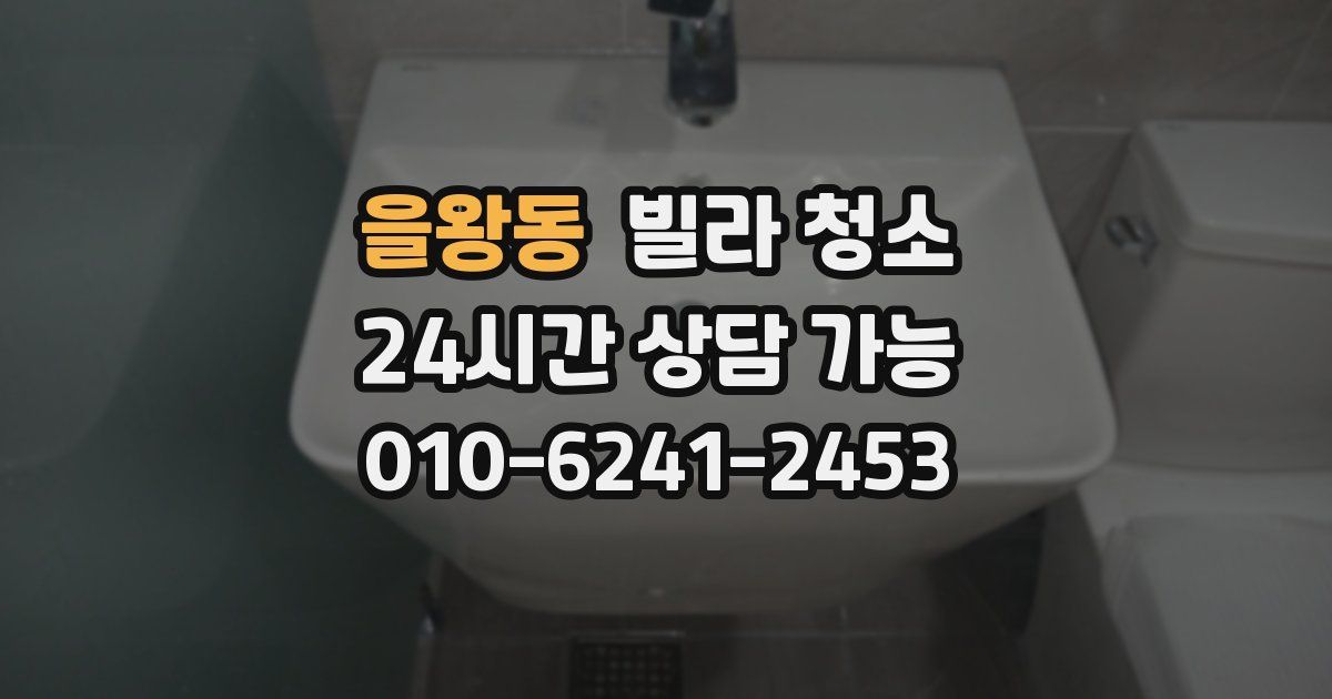 을왕동 빌라 청소