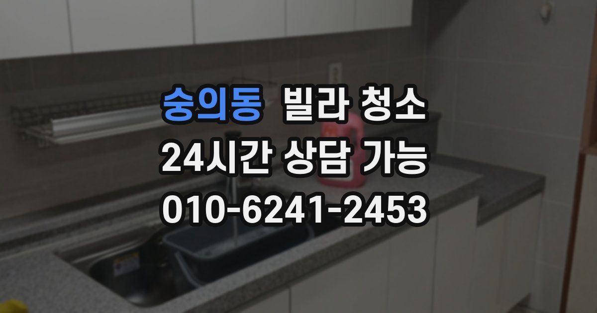 숭의동 빌라 청소