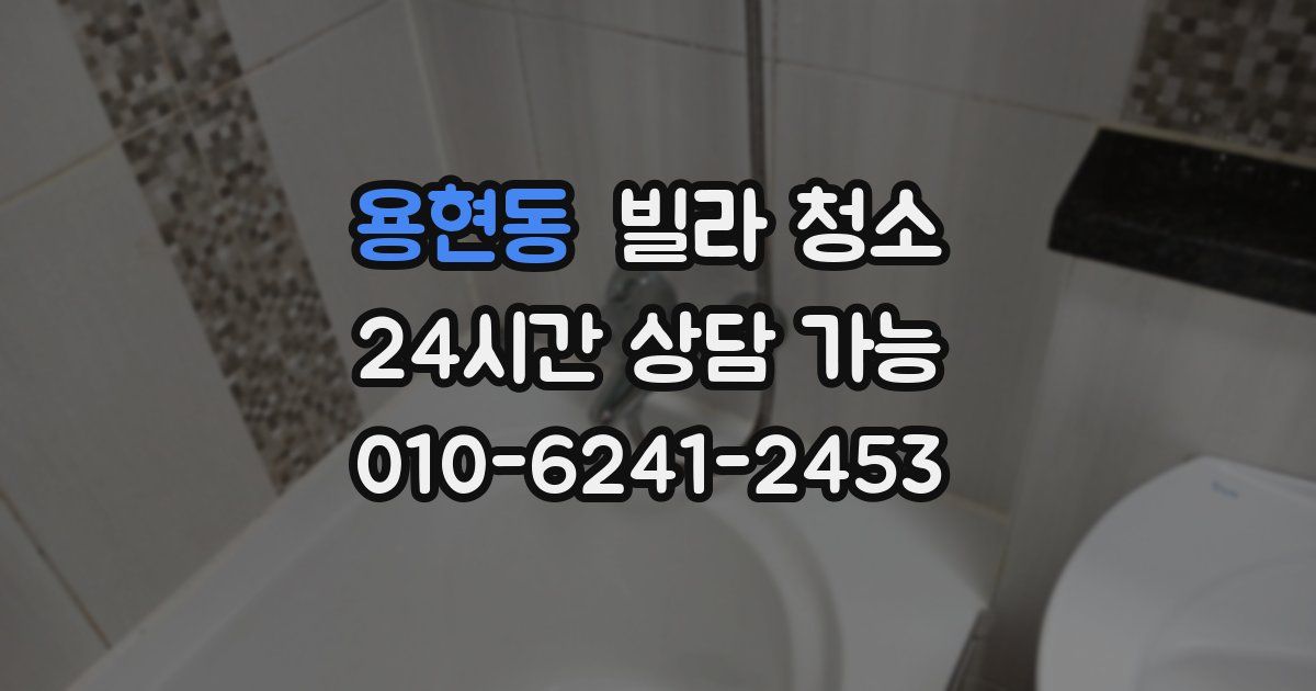 용현동 빌라 청소