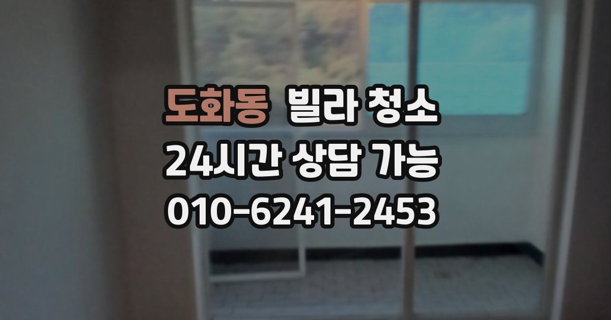 도화동 빌라 청소