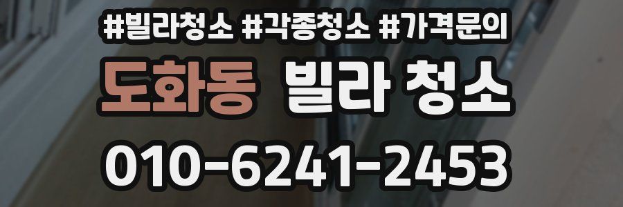 도화동 빌라 청소