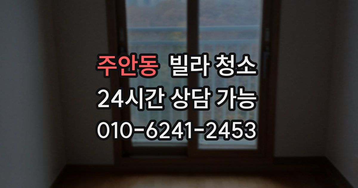 주안동 빌라 청소