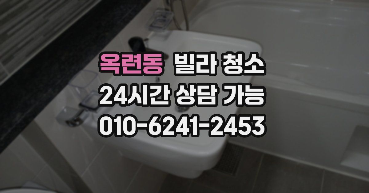 옥련동 빌라 청소
