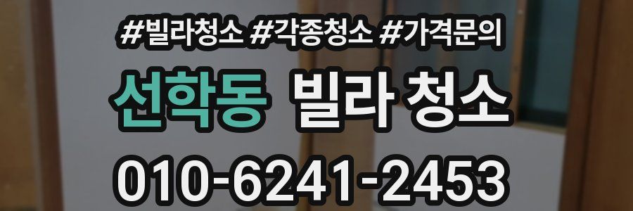 선학동 빌라 청소