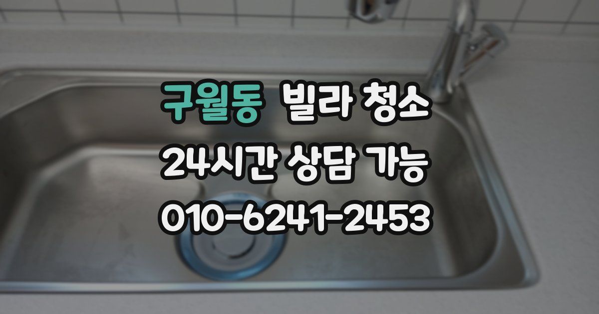 구월동 빌라 청소