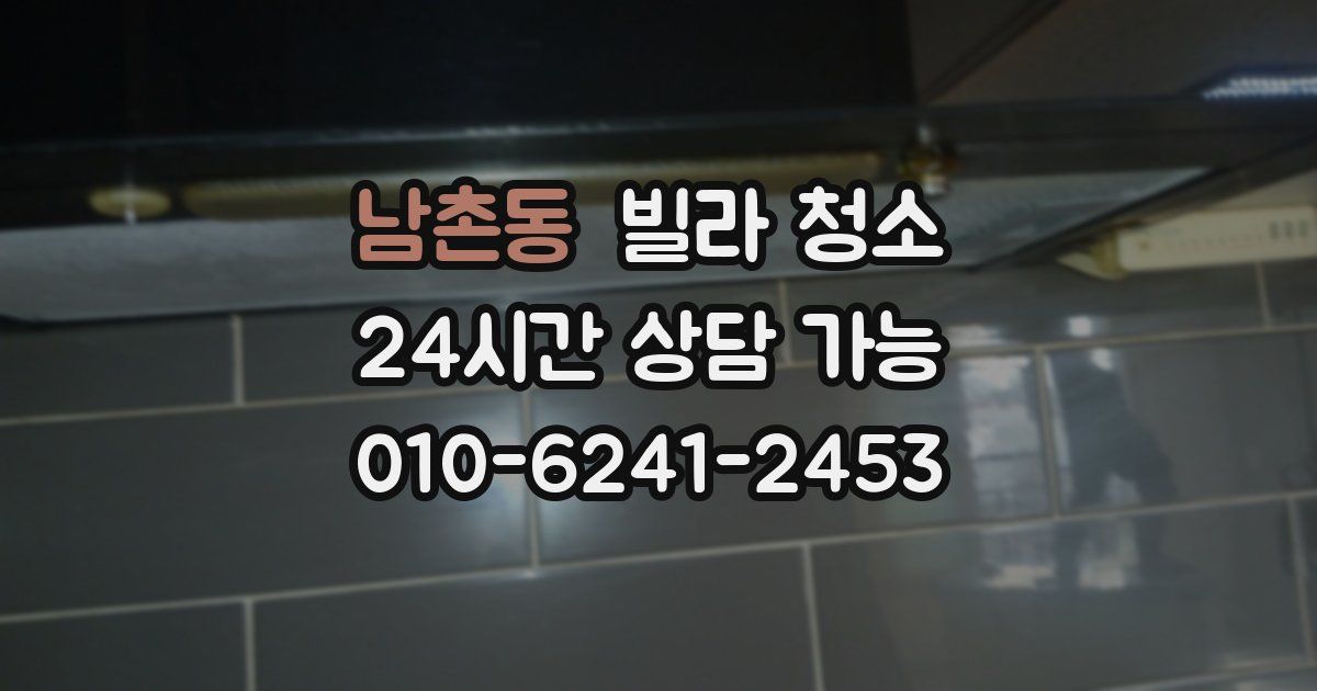 남촌동 빌라 청소