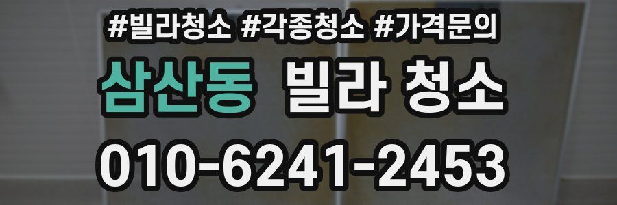 삼산동 빌라 청소