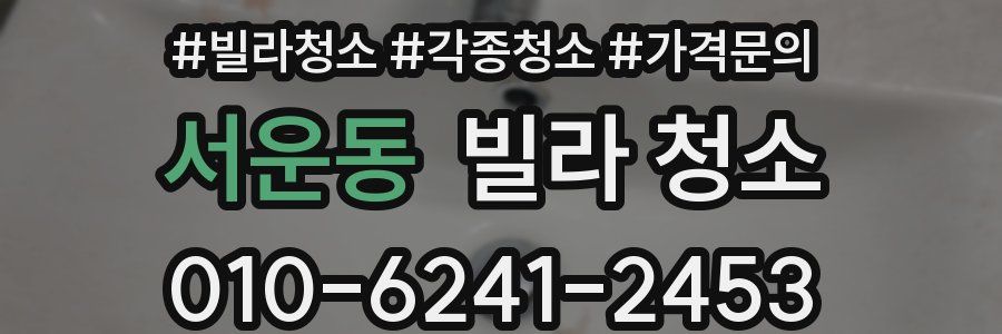서운동 빌라 청소
