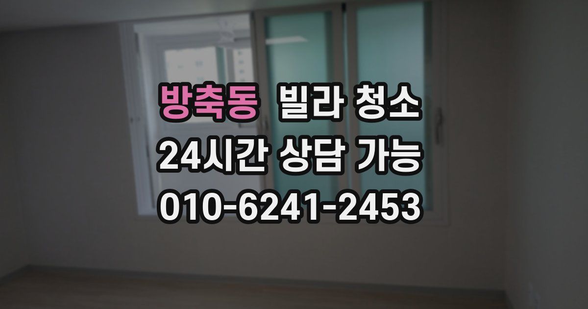 방축동 빌라 청소