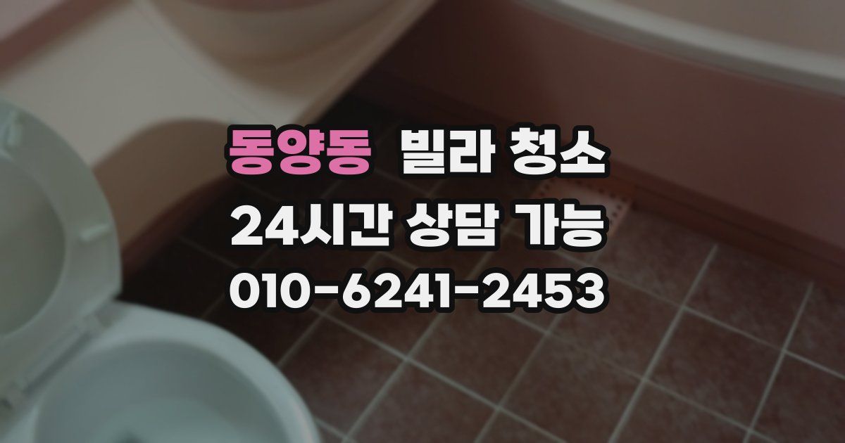 동양동 빌라 청소