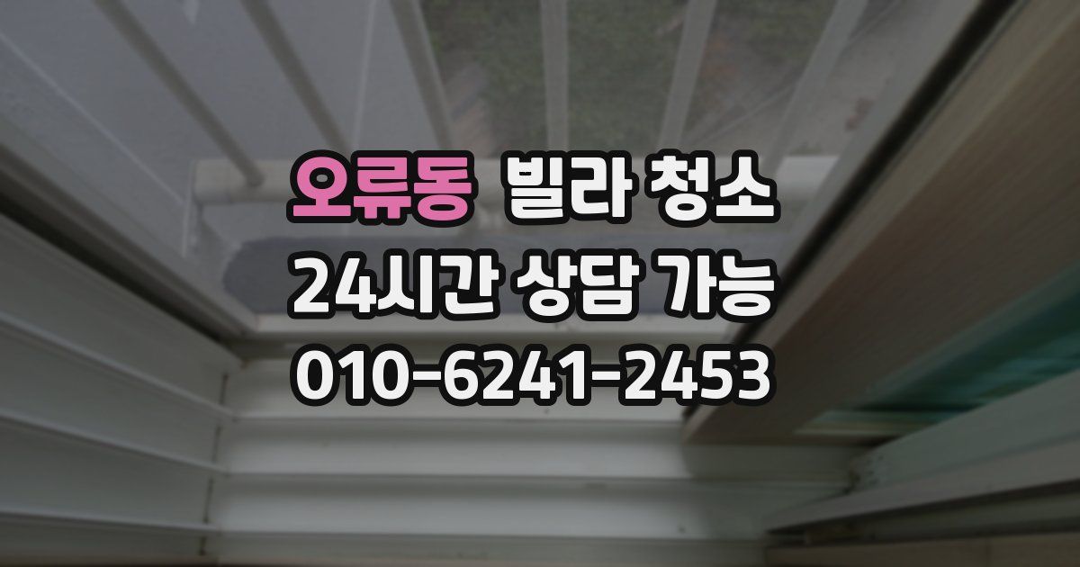 오류동 빌라 청소