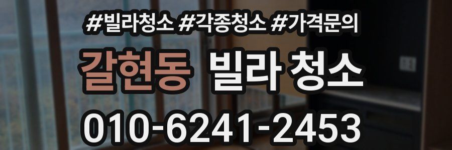 갈현동 빌라 청소