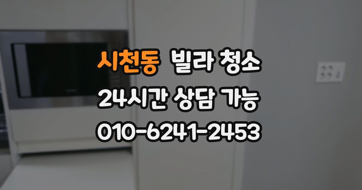 시천동 빌라 청소