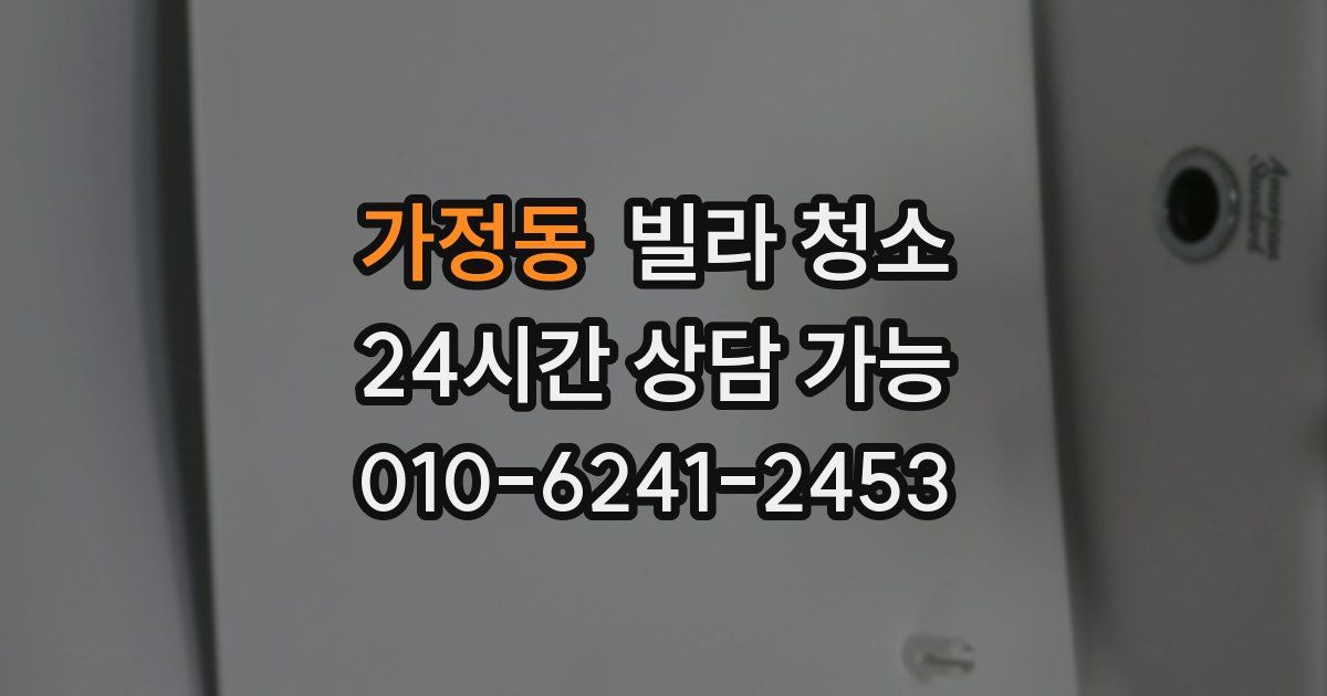 가정동 빌라 청소