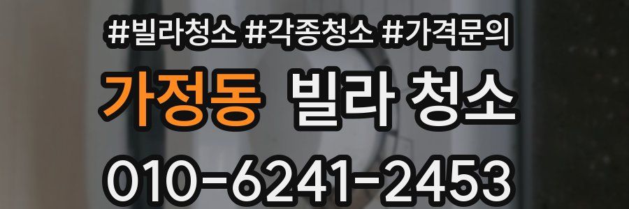 가정동 빌라 청소