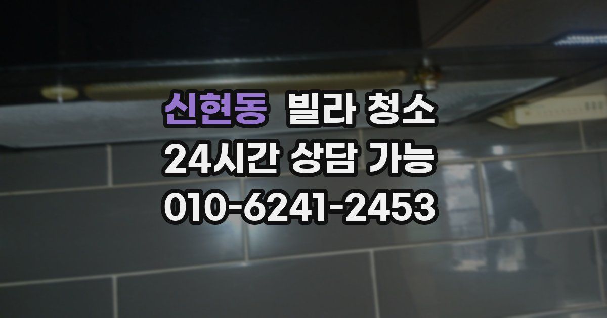 신현동 빌라 청소