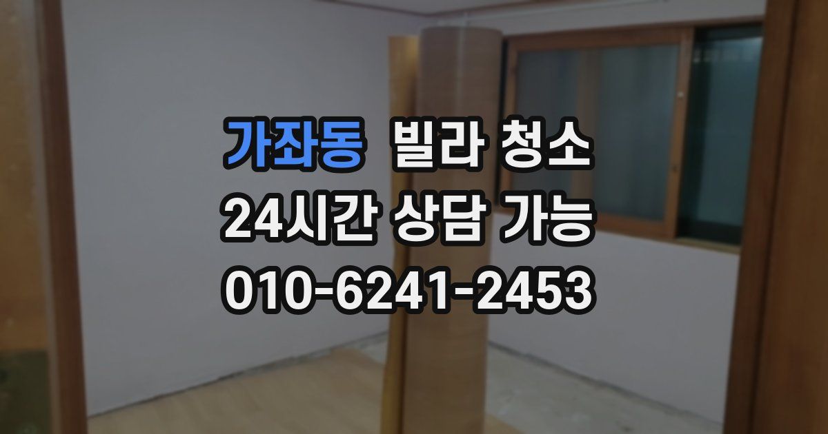 가좌동 빌라 청소