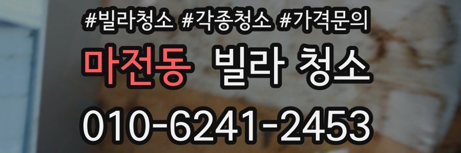 마전동 빌라 청소