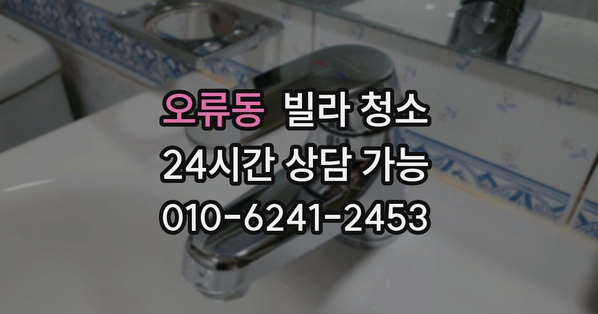 오류동 빌라 청소