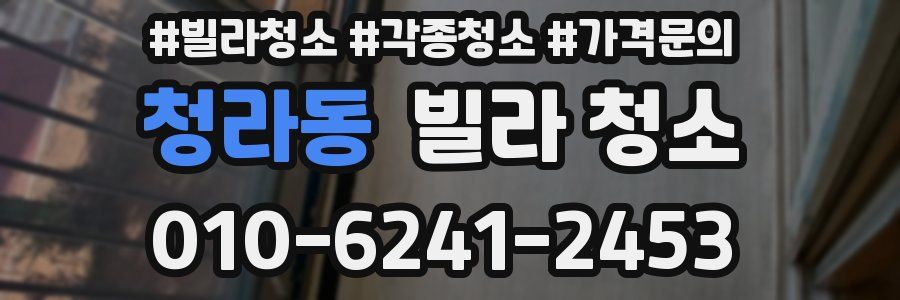 청라동 빌라 청소