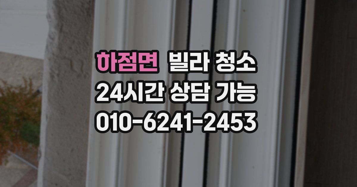 하점면 빌라 청소