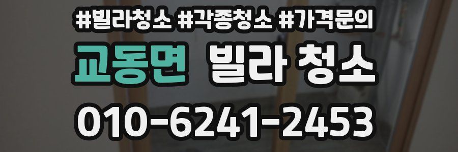교동면 빌라 청소
