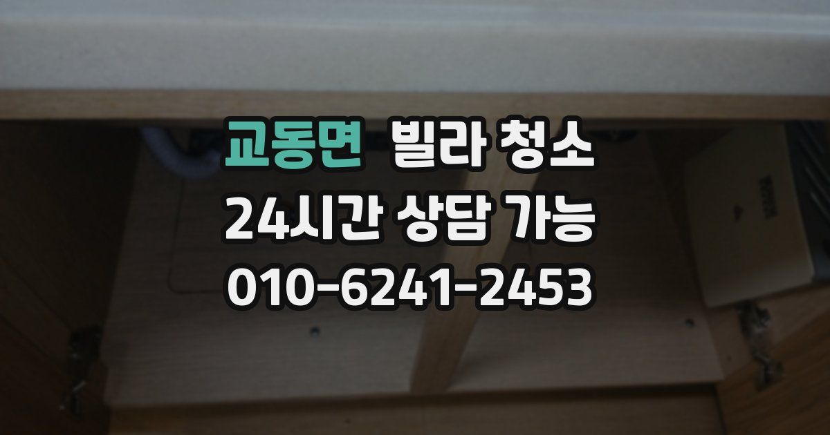 교동면 빌라 청소