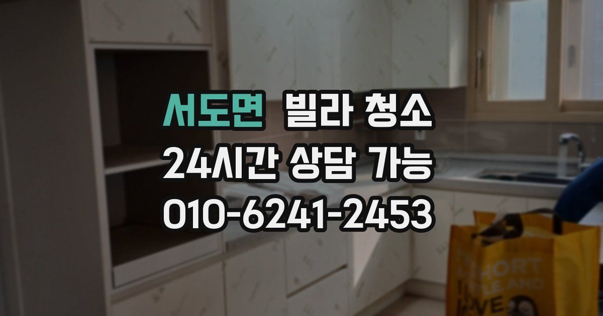 서도면 빌라 청소