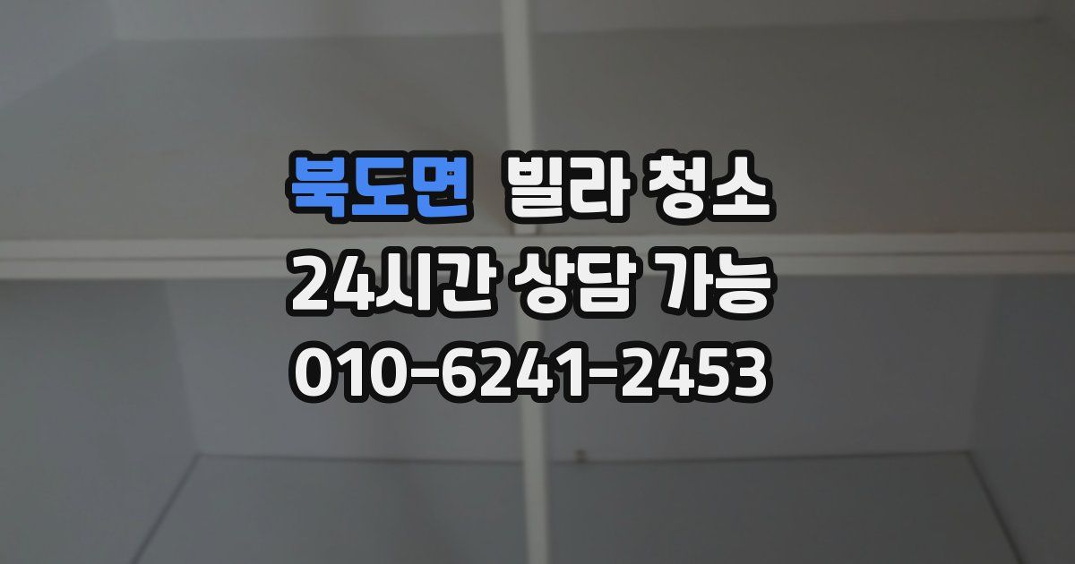 북도면 빌라 청소